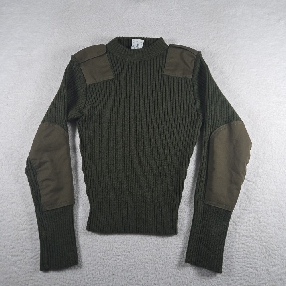 DSCP Valor Collection Sweater Mens 40 Olive Green Wool Military‎ Pullover